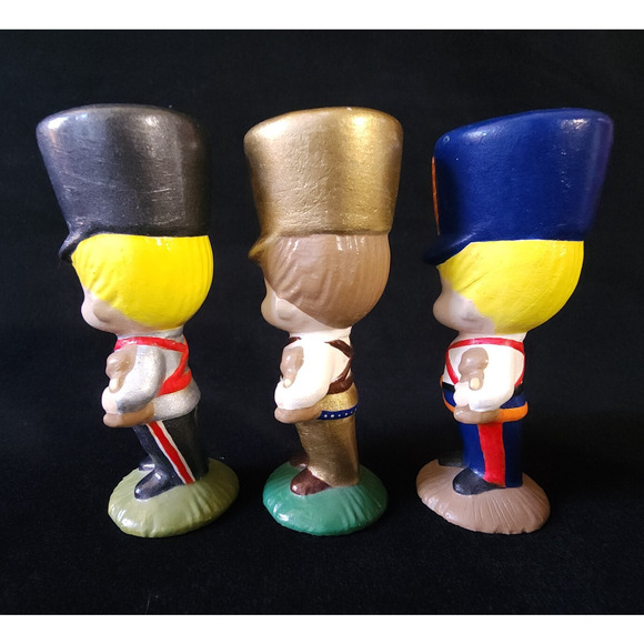 Vintage JWA Joan Walsh Soldiers Lot of 3 Ceramic Christmas Ornaments 1979 Japan - Picture 4 of 5